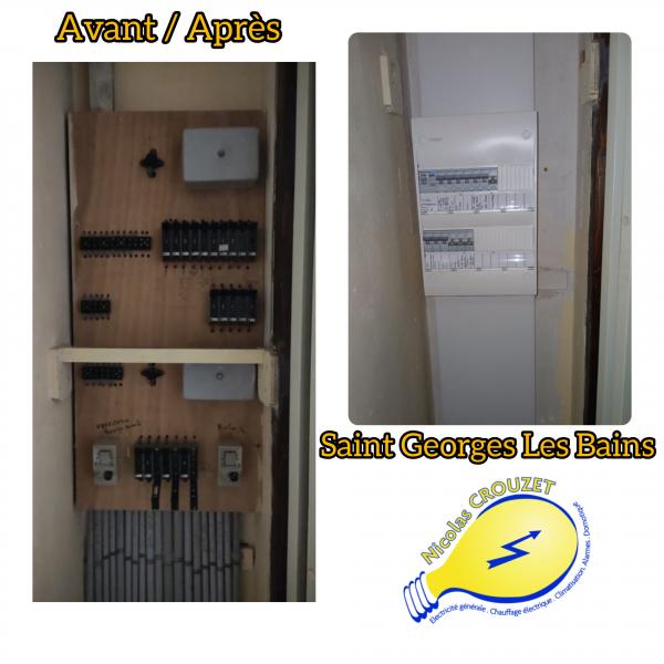 Réfection Tableau Electrique_07800 St Georges les Bains