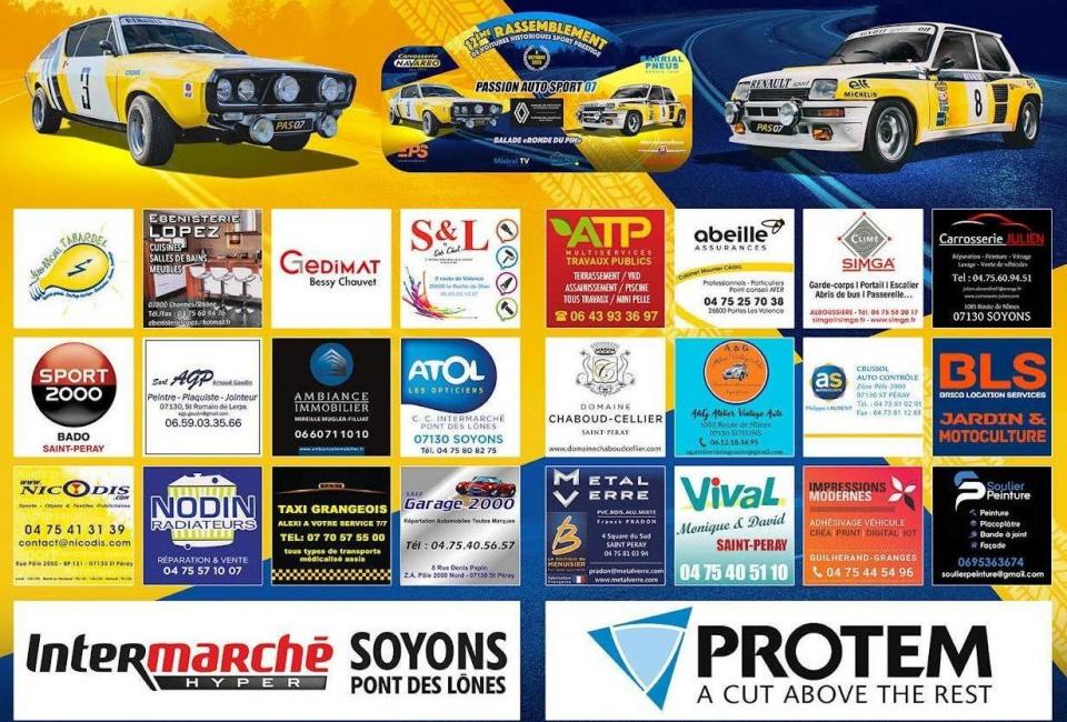 Sponsoring_12ème rassemblement voitures de prestige_St Péray 07130