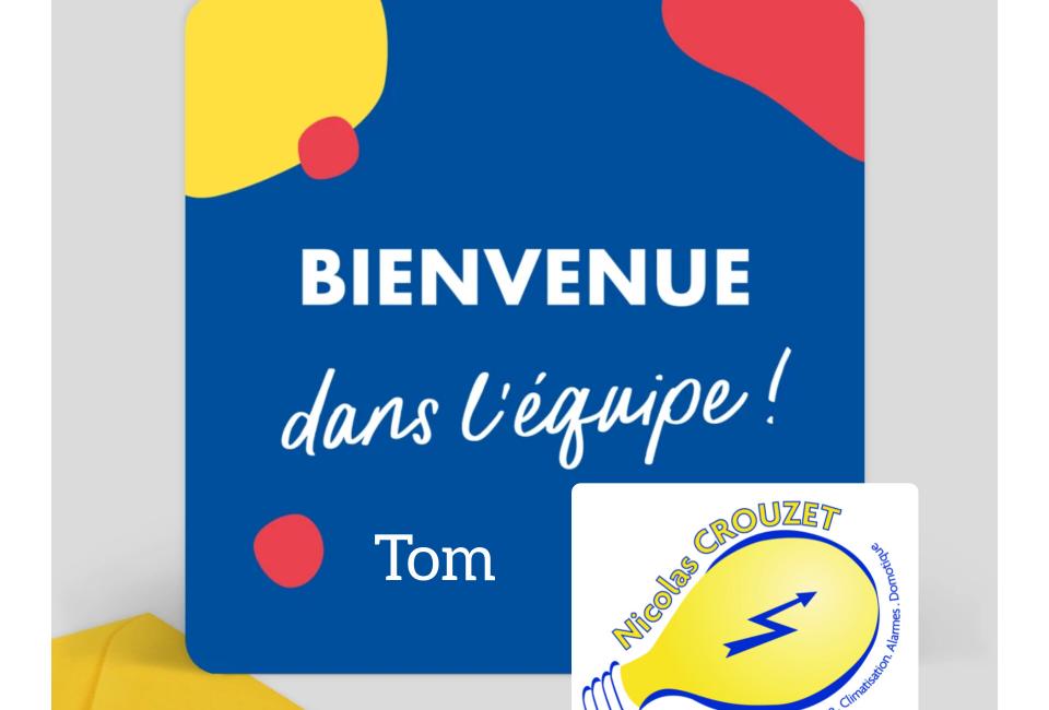 Bienvenue à Tom !